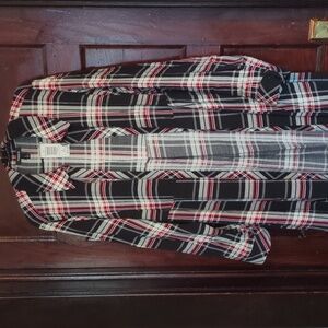 Torrid Brand Plaid Maxi Kimono